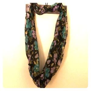 Floral infinity scarf